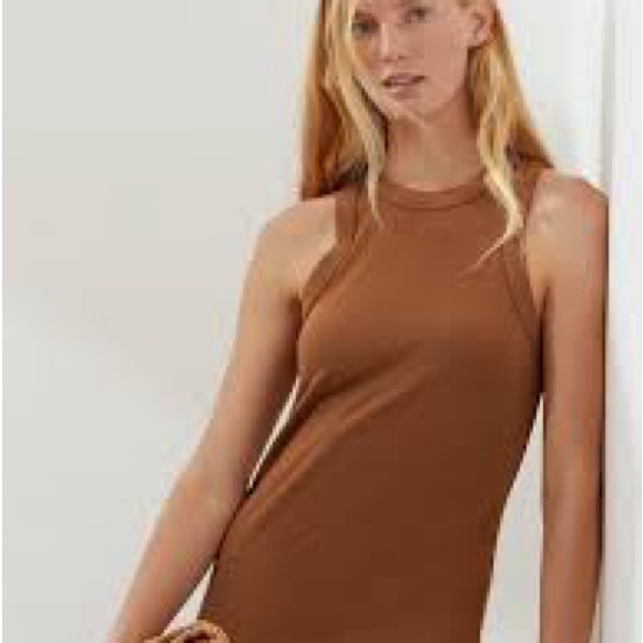 Banana Republic RIBBED RACERBACK DRESS - NWT - Picture 1 of 6